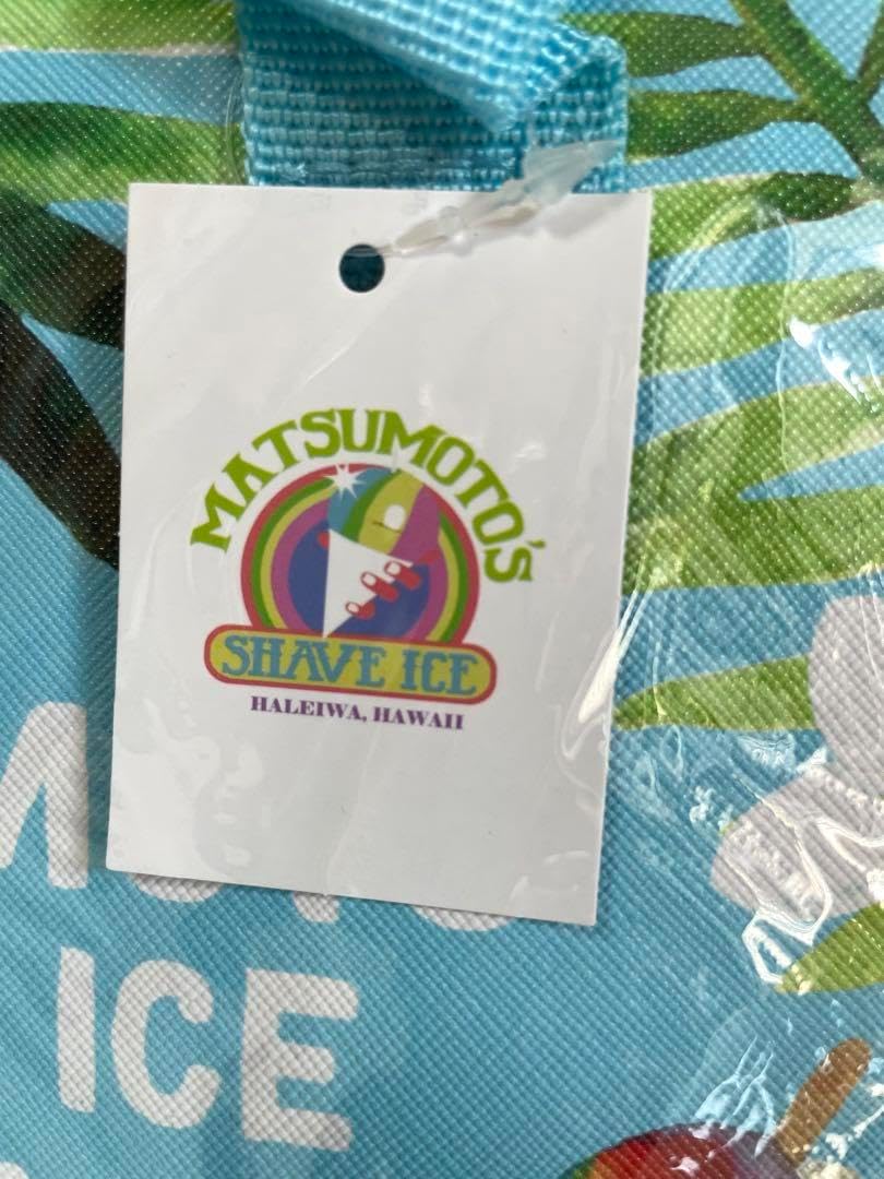 タグ付き ハレイワ限定 保冷バッグ マツモトシェイブアイス
