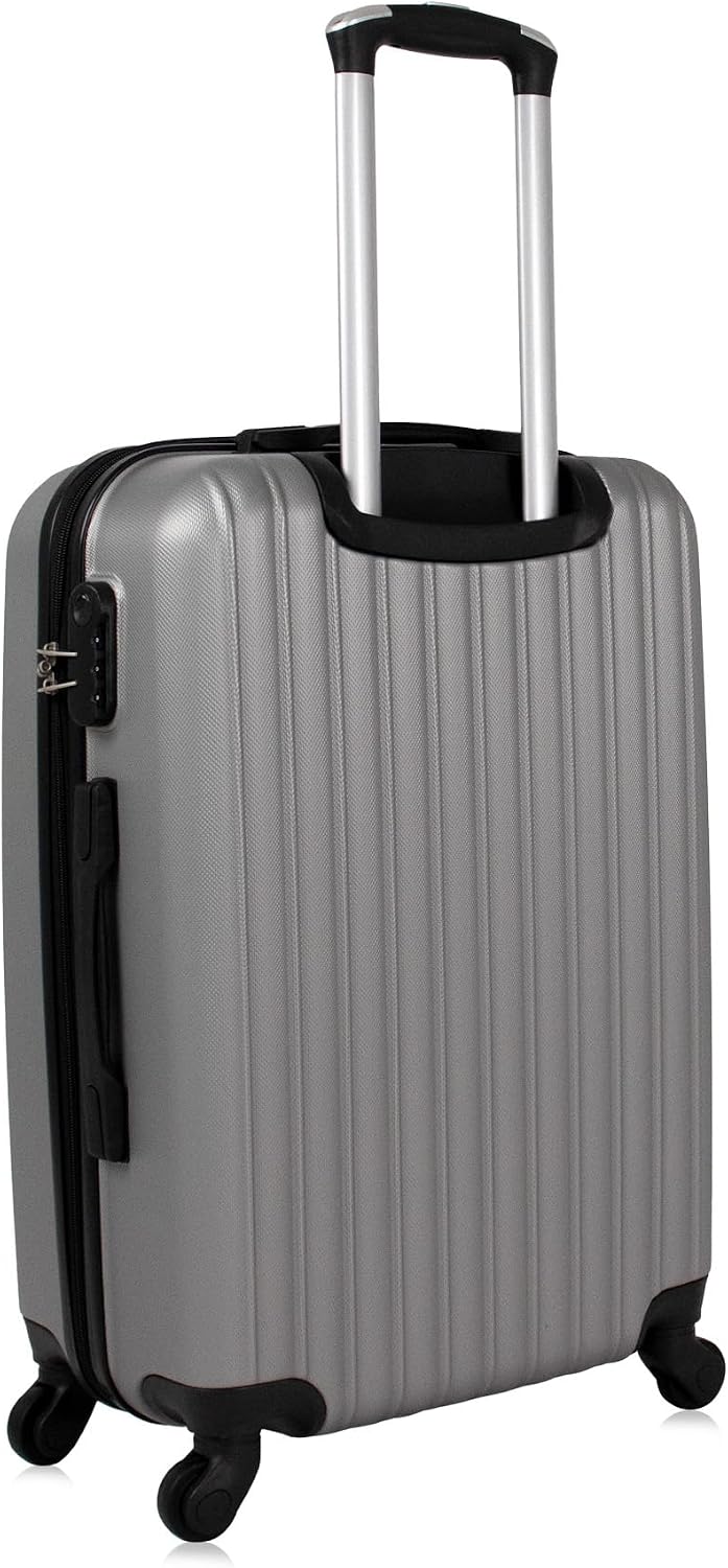 Kit de malas de viagem P/M Londres Swiss Move Prata Kit de malas de viagem P/M Londres Swiss Move Prata