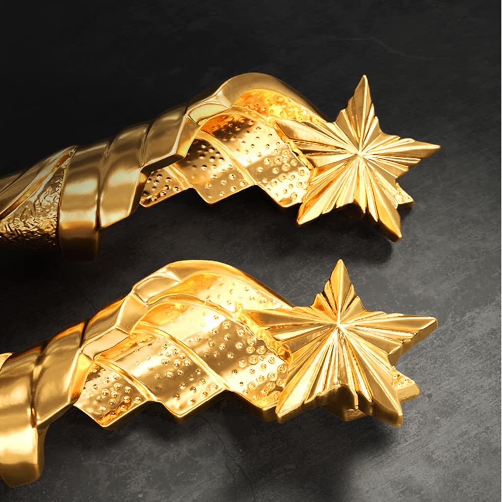 Trophées Trophée en Résine Cinq Étoiles Dorées Trophée du Championnat du Concours De Chant Et De Danse Excellents Prix Et Cadeaux pour Les Employés Trophée d'honneur des Champions Coupes