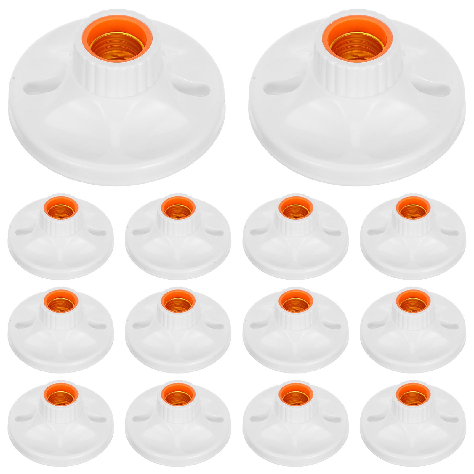 Douille de Lampe E27 en Pp et Cuivre Bakélite, Facile à Installer et Solide, pour Éclairage Intérieur et Applications Commerciales, Pack de 24 Pièces