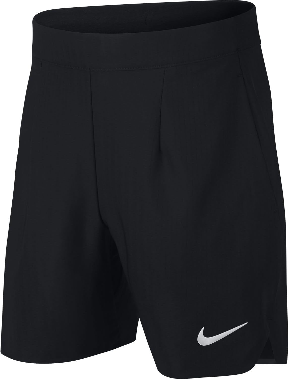 Nike Boy's Court Ace Sweat Wicking Tennis Shorts with Pockets (Black/White/Small)