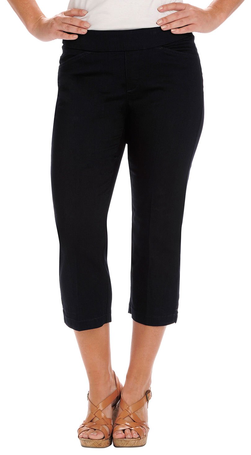 Lee Women's Petite Natural Fit Kennedy Pull On Capri Pant