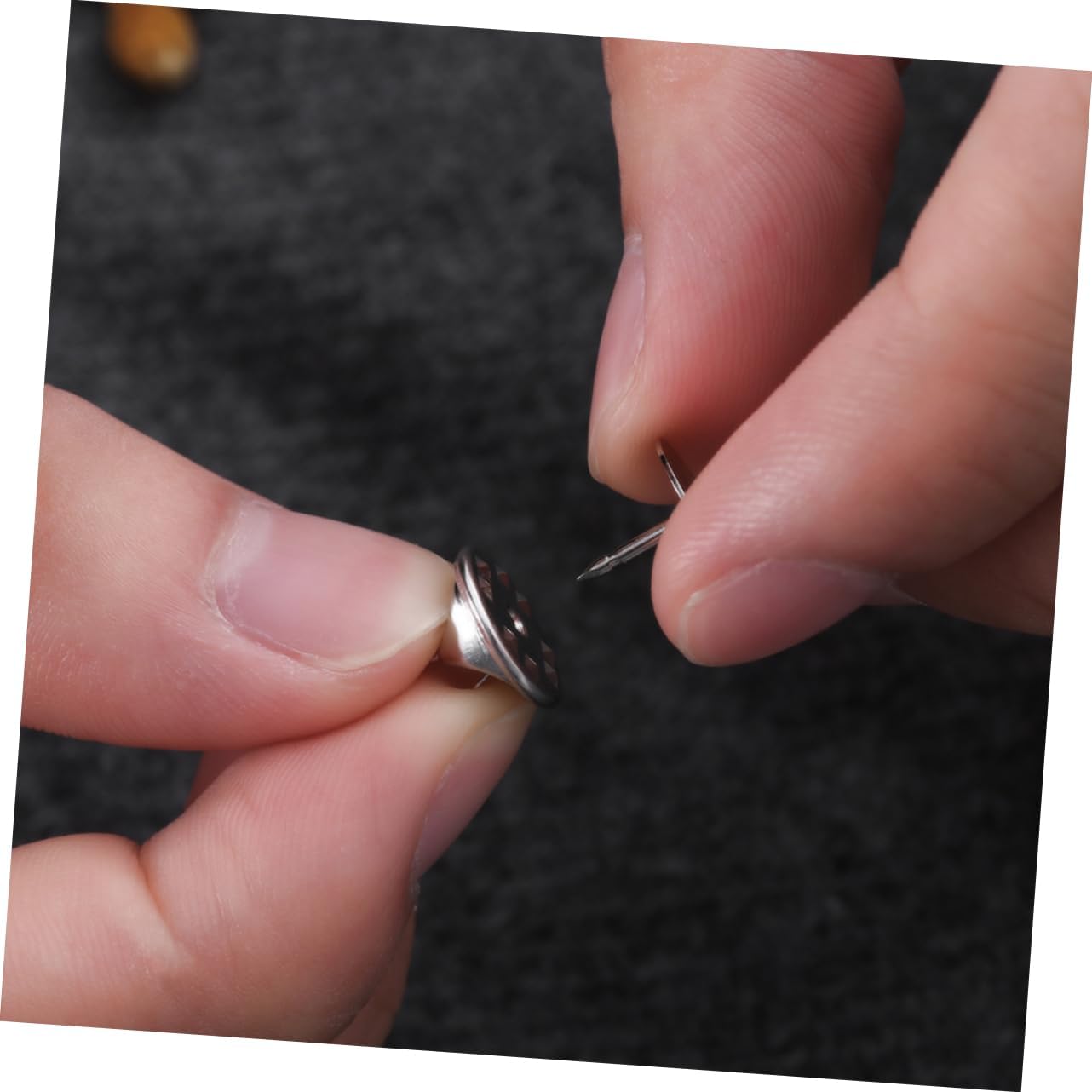 EXCEART 300pcs Tie Tacks Nickel Base Clutch Back Brooch Clasps for Lapel Crafts Secure Fastening for Badges and Jewelry Making