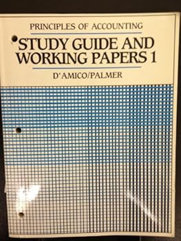 Paperback Principles of Accounting 1/e Study Guide and Working Papers Vol 1 Book