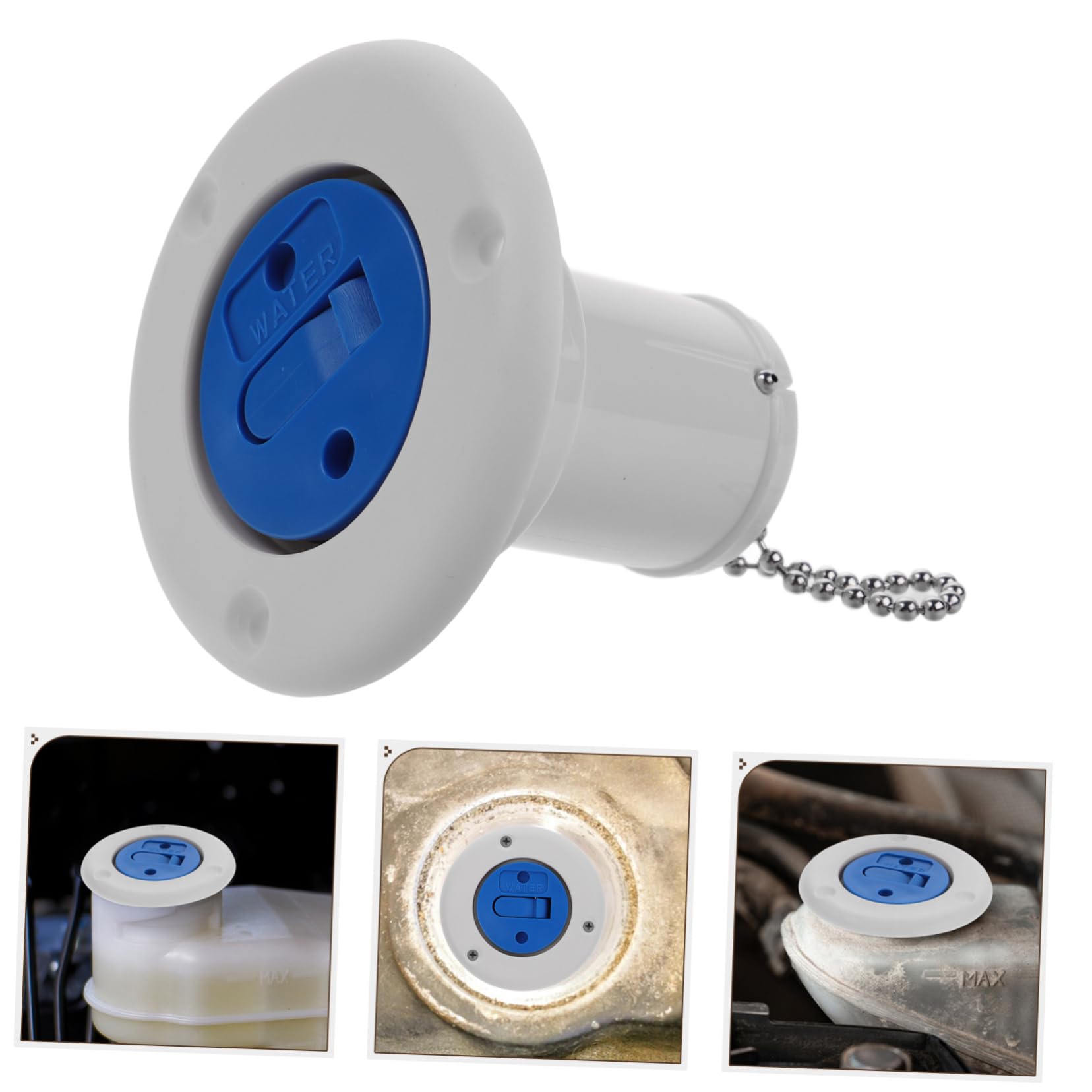 Alipis 4 Piezas Tapón del depósito de combustible Tráiler conexión de entrada de agua cámping accesorios reemplazo de entrada de agua rv entrada de llenado de agua de la caravana nylon