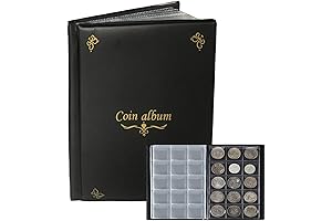 150-Pocket Coins Collection Book for Half Dollar Collectors