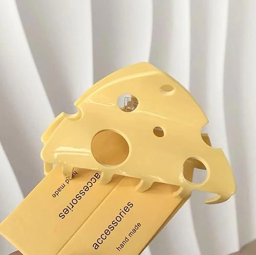 Miniatura 6 de Pinzas de garra de queso, lindas pinzas para el pelo de queso, pinzas de mandíbula para el pelo de postre, pinzas para el cabello con forma de