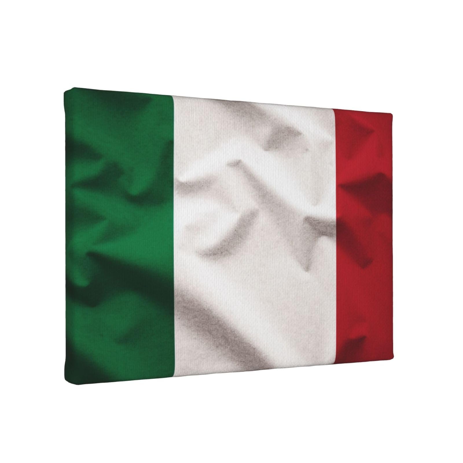 YKLJG italy flag Printed Wall Art Canvas Painting 30x20 CM Wooden Framed Picture Painting Artwork Prints for Bedroom Kitchen Home Office Decor