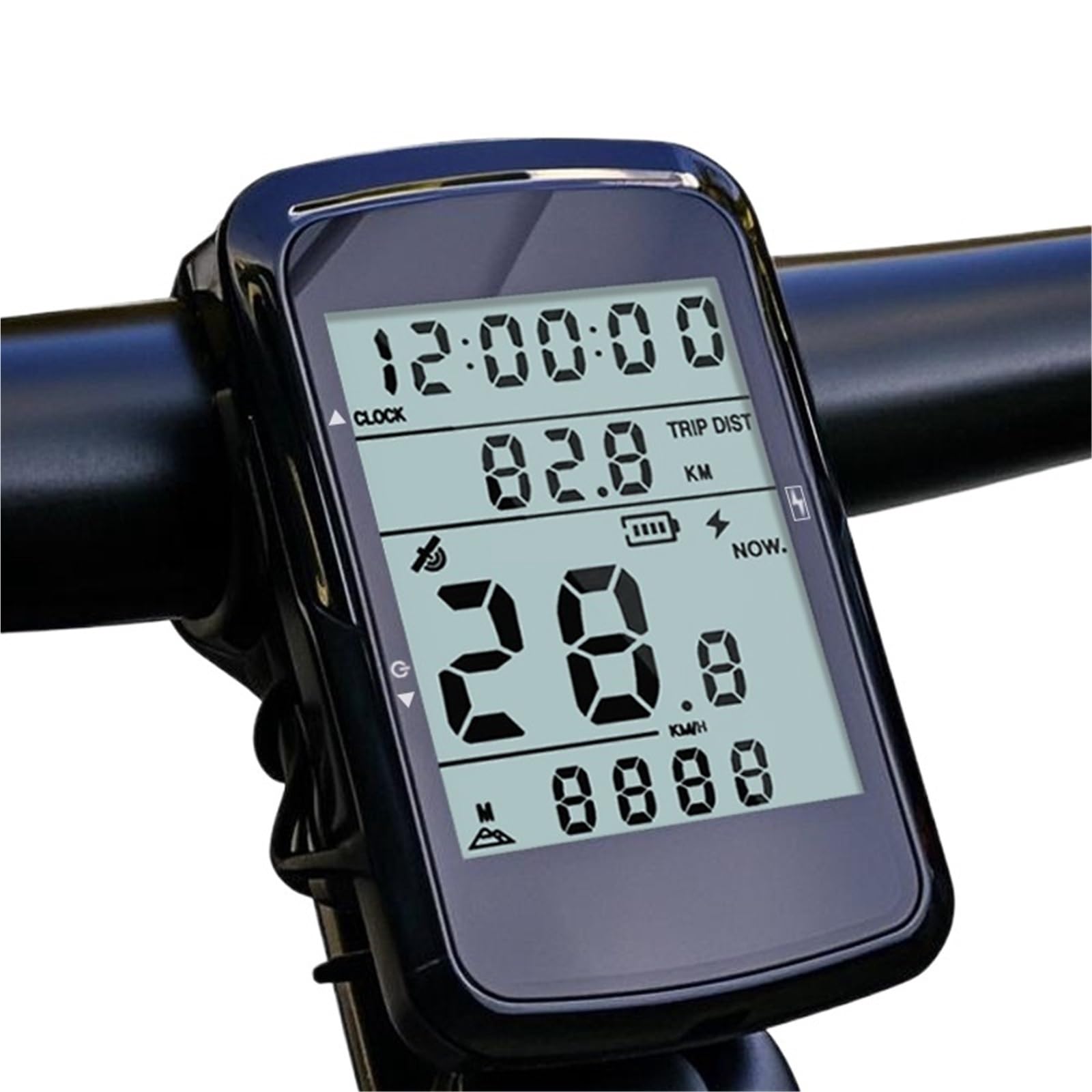 Écran LCD, Compteur Vélo GPS : Vitesse, Odomètre | Étanche, Rechargeable USB, De