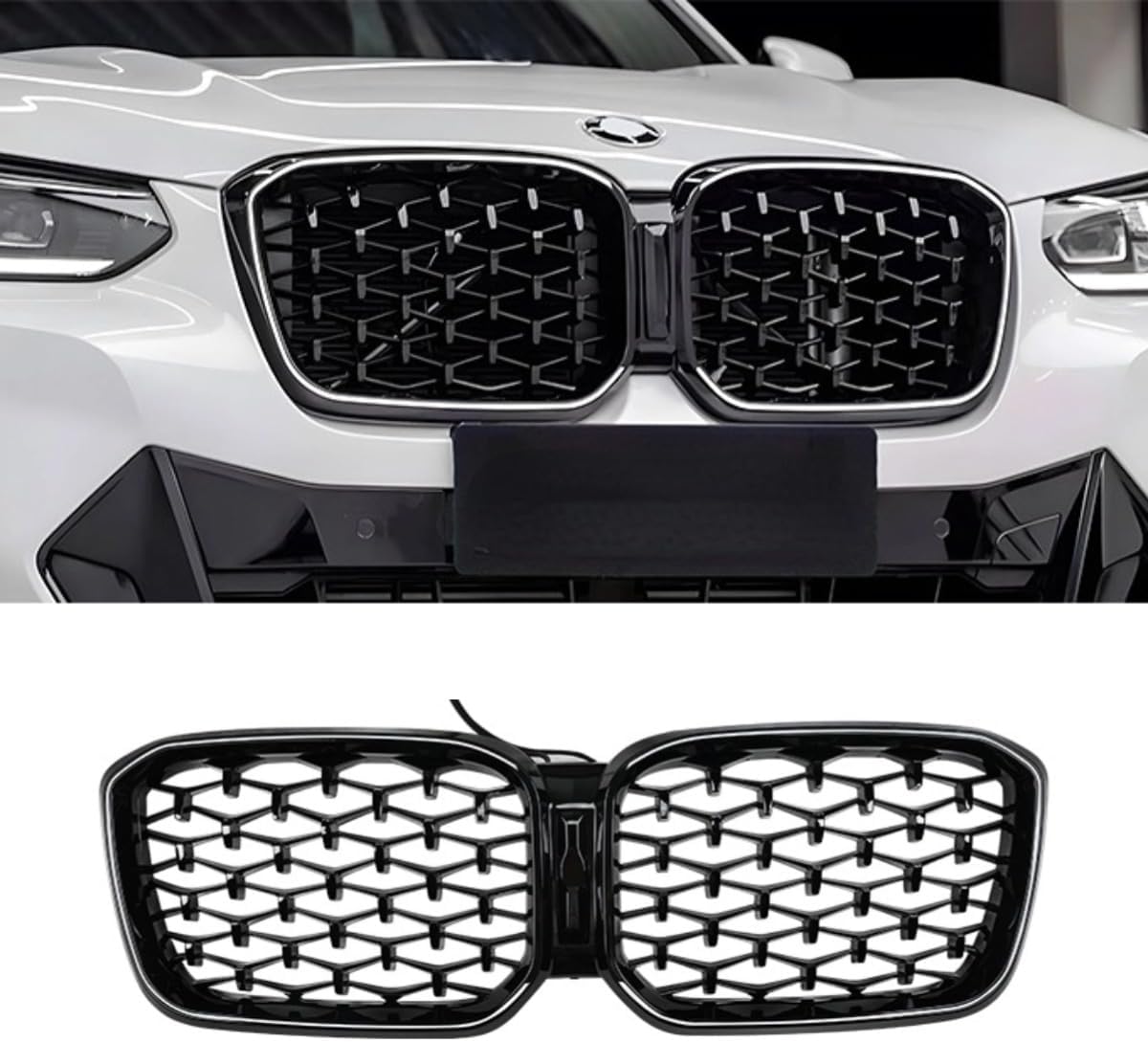 Amazon | SNA フロントキドニーグリル 2018-2021 BMW X3 G01 2019-2021 