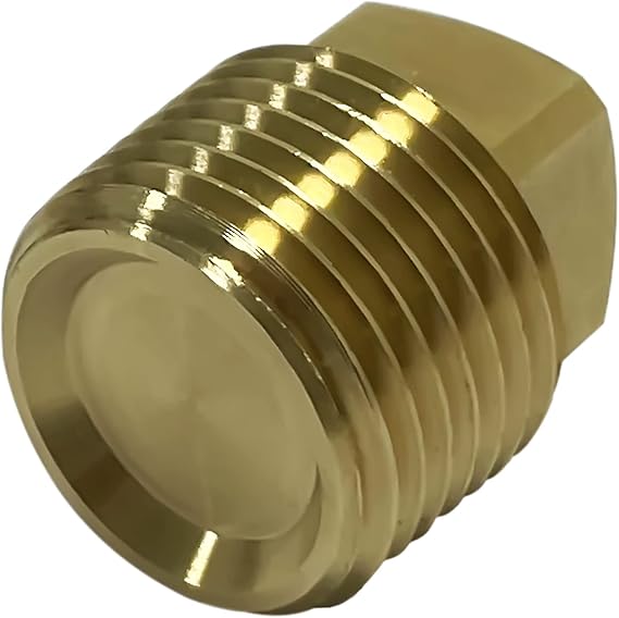 Boat Drain Plugs 1/2 NPT Solid Brass Drain Plugs commonly Used in Boat Hulls 2 Pack Solid Brass Boat Hull Spare Garboard Drain Plug