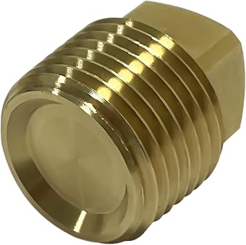 Boat Drain Plugs 1/2 NPT Solid Brass Drain Plugs commonly Used in Boat Hulls 2 Pack Solid Brass Boat Hull Spare Garboard Drain Plug