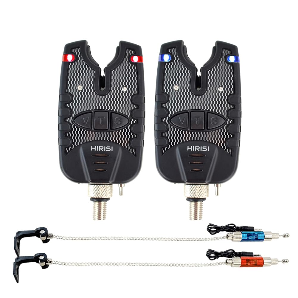 Allarme morso pesca alla carpa e set swinger LED blu resistente all'acqua