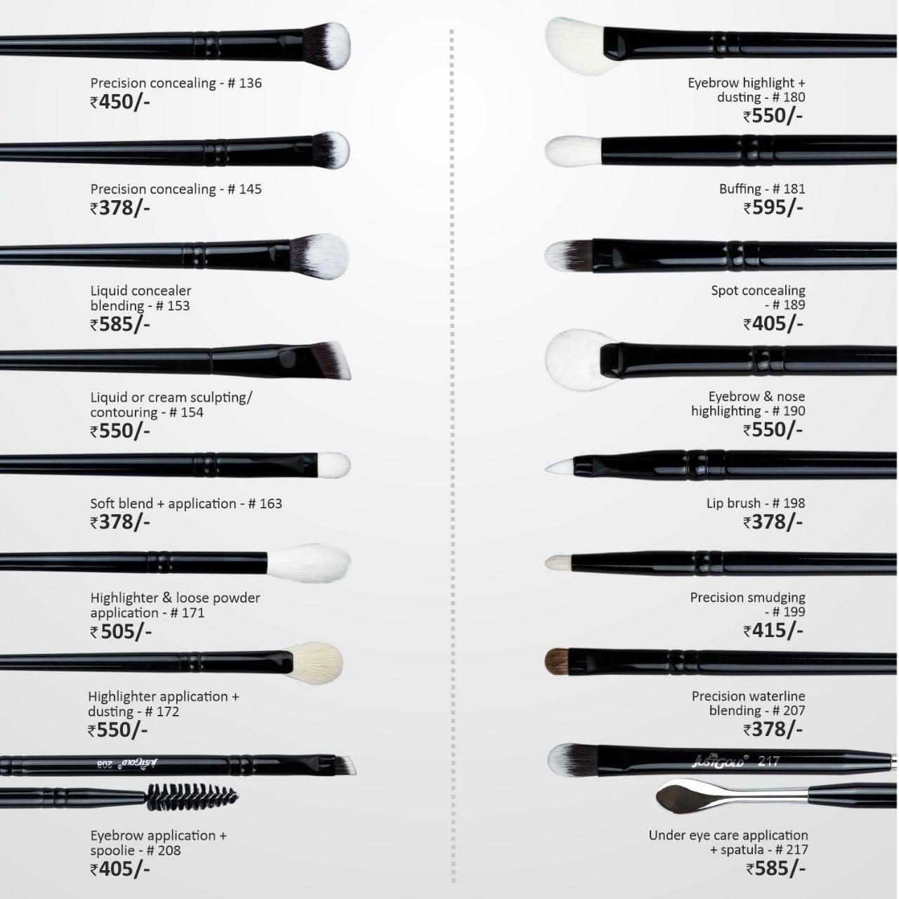 Justgold Professional Makeup Brush #136 For Precision Concealing 2