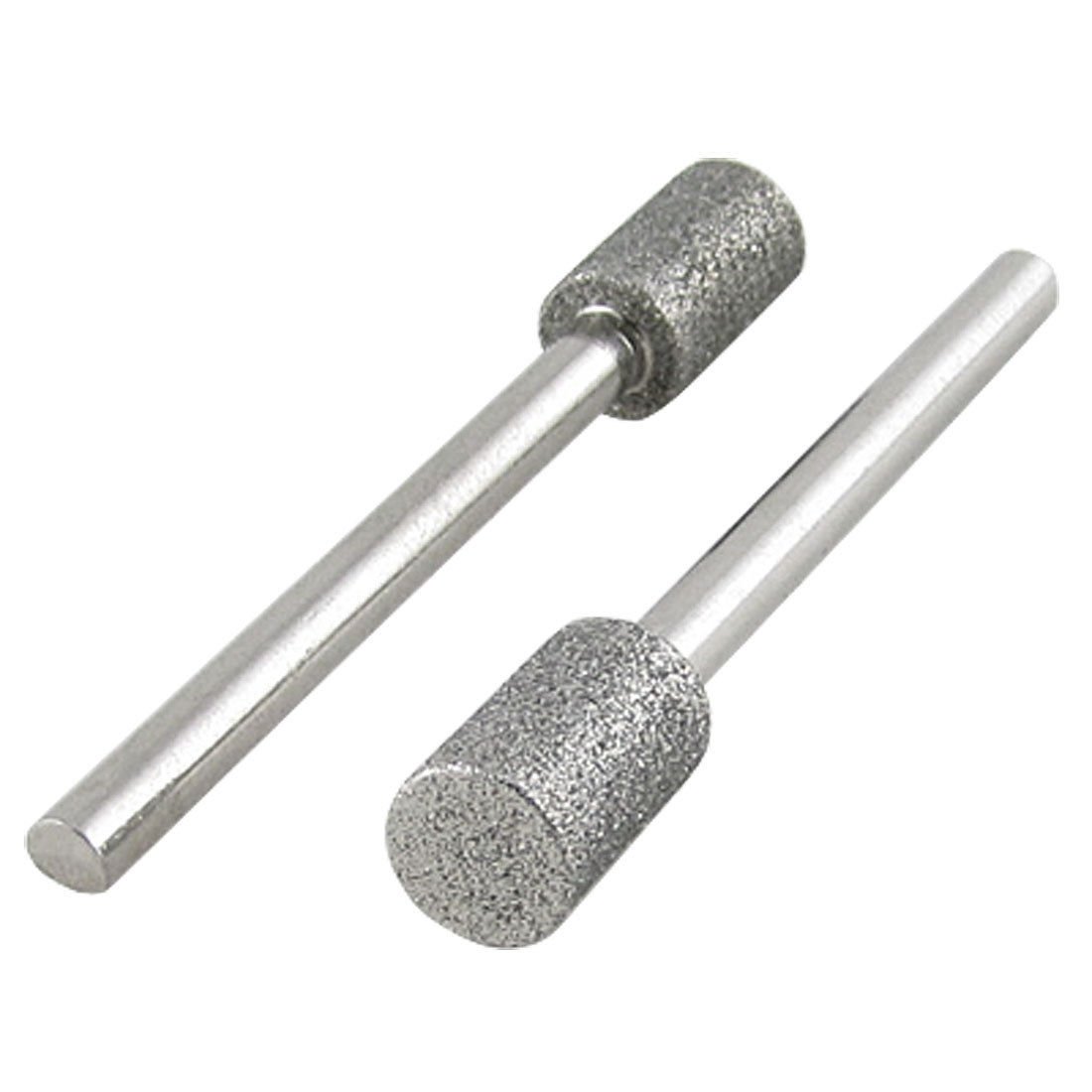 Generic 2 Pcs 3 x 6mm Diamond Drill Bits for Electronic Nail Files LXM