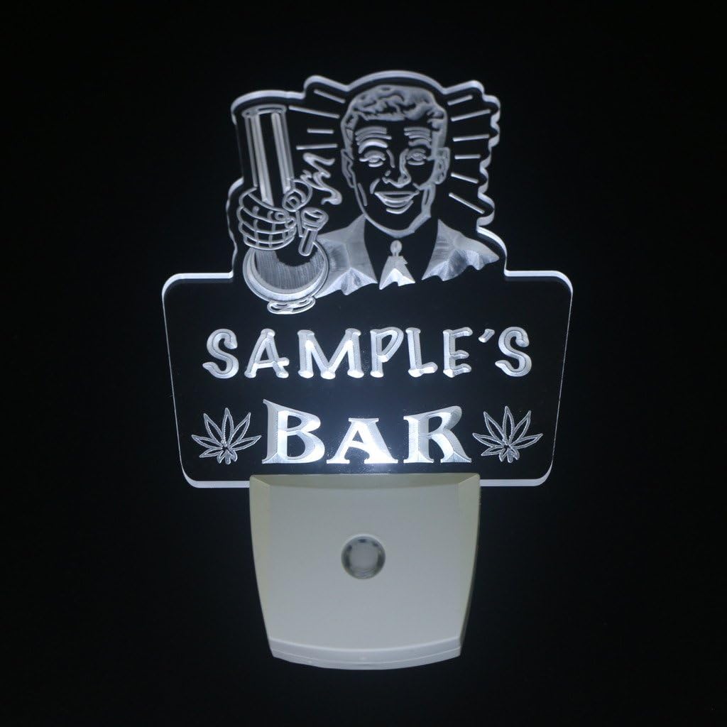 ADVPRO wstp-tm Name Personalized Custom Marijuana High Life Bar Beer Day/Night Sensor LED Sign