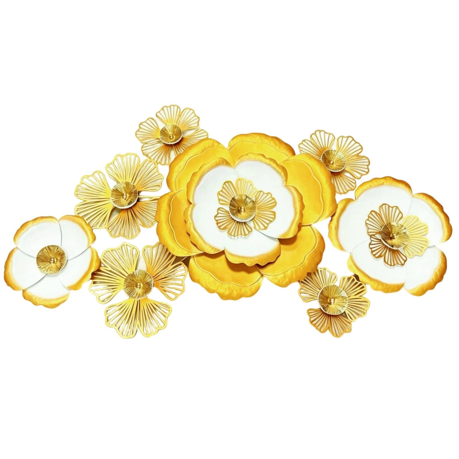 FytStycale Fiori in Metallo da Parete Elegante Decorazione da Parete con Fiori Eleganti Decorazioni Murali per Ingresso