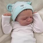 Zero Pam Realistic Reborn Toddler Dolls Vinyl Full Body Boy, 18 Inch Real Life Baby Boy Dolls Sleeping Reborn Baby Doll Full Vinyl Soft Body Newborn Bebe Doll with A Belly Button for Kids 3+