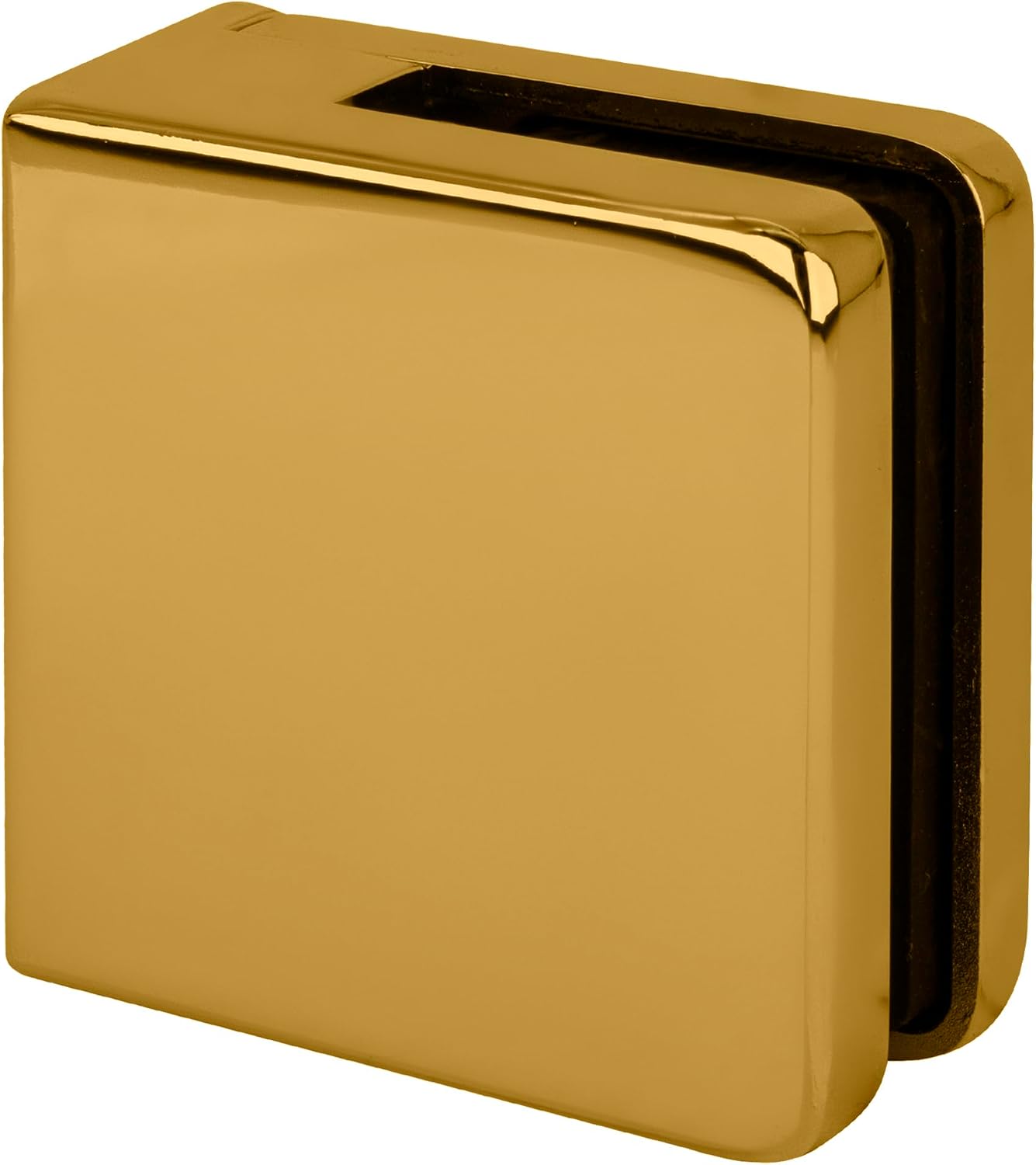 C.R. LAURENCE Z806BR CRL Brass Z-Series Square Type Flat Base Zinc Clamp for 1/4" and 5/16" Glass