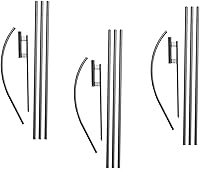 Vista 1 de Swooper - Juego de herramientas telescópicas de 4 piezas de 14 pies con estacas de metal resistente, solo para banderas Swooper