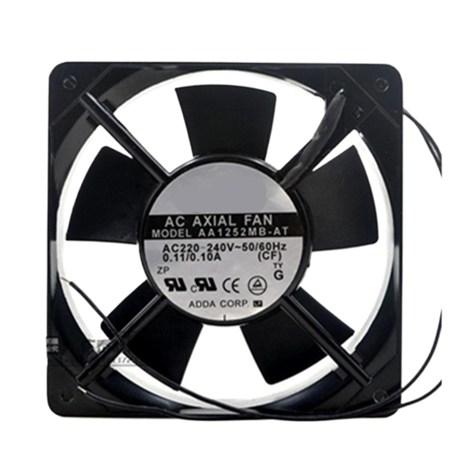 for AA1252MB-AT AC 220V-240V 50/60Hz 0.11/0.10A 18W 2700RPM 12cm 12025 120x120x25mm Double Ball Bearing Cooling Fan