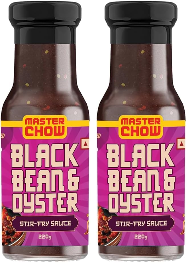Image of MasterChow Black Bean, Chilli & Garlic Stir Fry Cooking Sauce - 220 GMS | Medium Spicy | Serves 4-5 Meals | Tokyo Drift Sauce (Pack of 2)