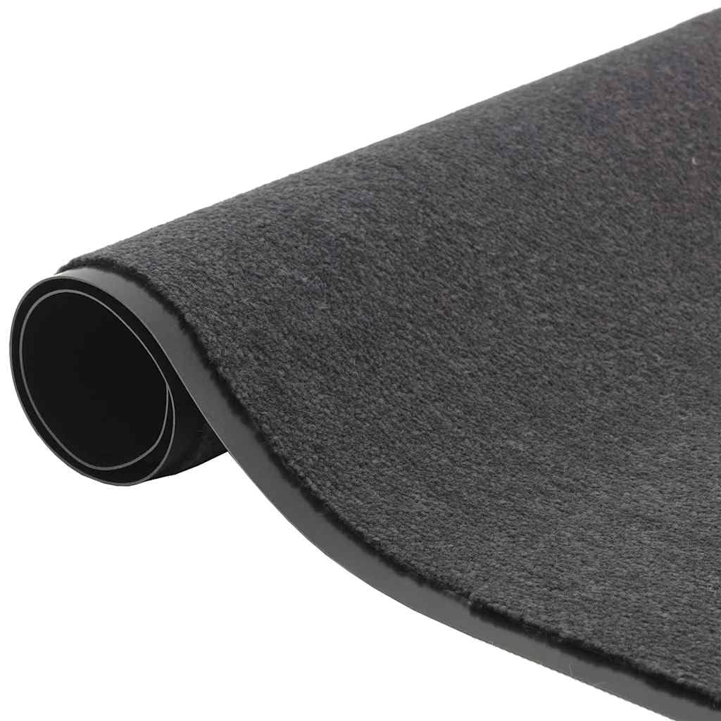 Zerbino antracite, 90 x 150 cm, robusto polipropilene trapuntato con fondo in PVC antiscivolo, design moderno per ingresso, corridoio e terrazza coperta