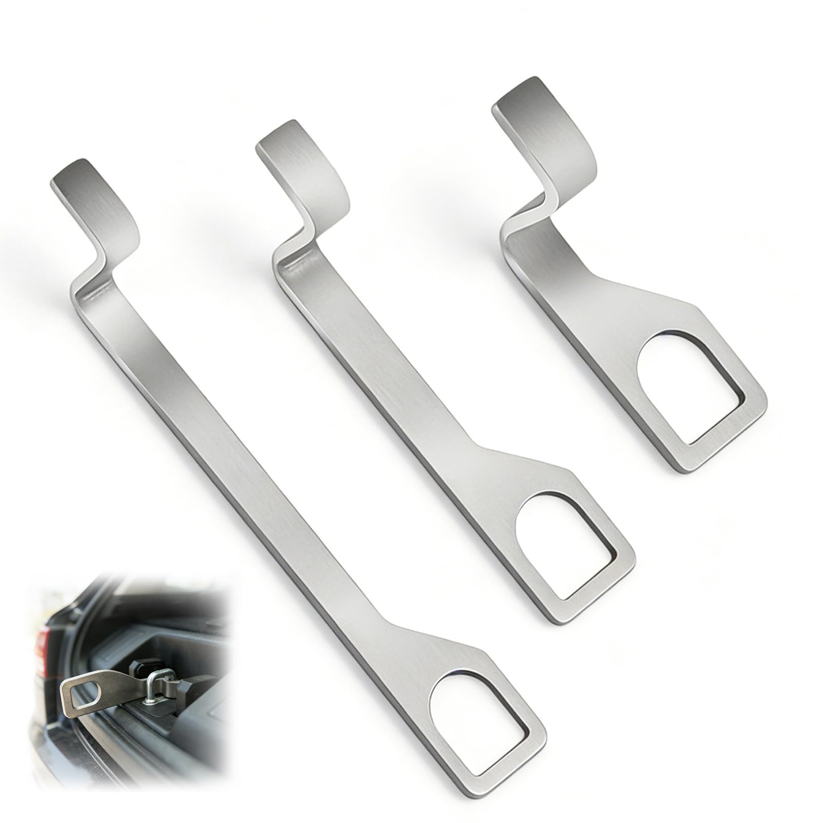 3 Pezzi Supporto Portellone Posteriore In Acciaio Inox, Espositore Per Portellone Posteriore, Gancio Estensione Del Portellone,Staffa Di Supporto Per Portellone Posteriore In Acciaio Inox Per T4 T5 T6