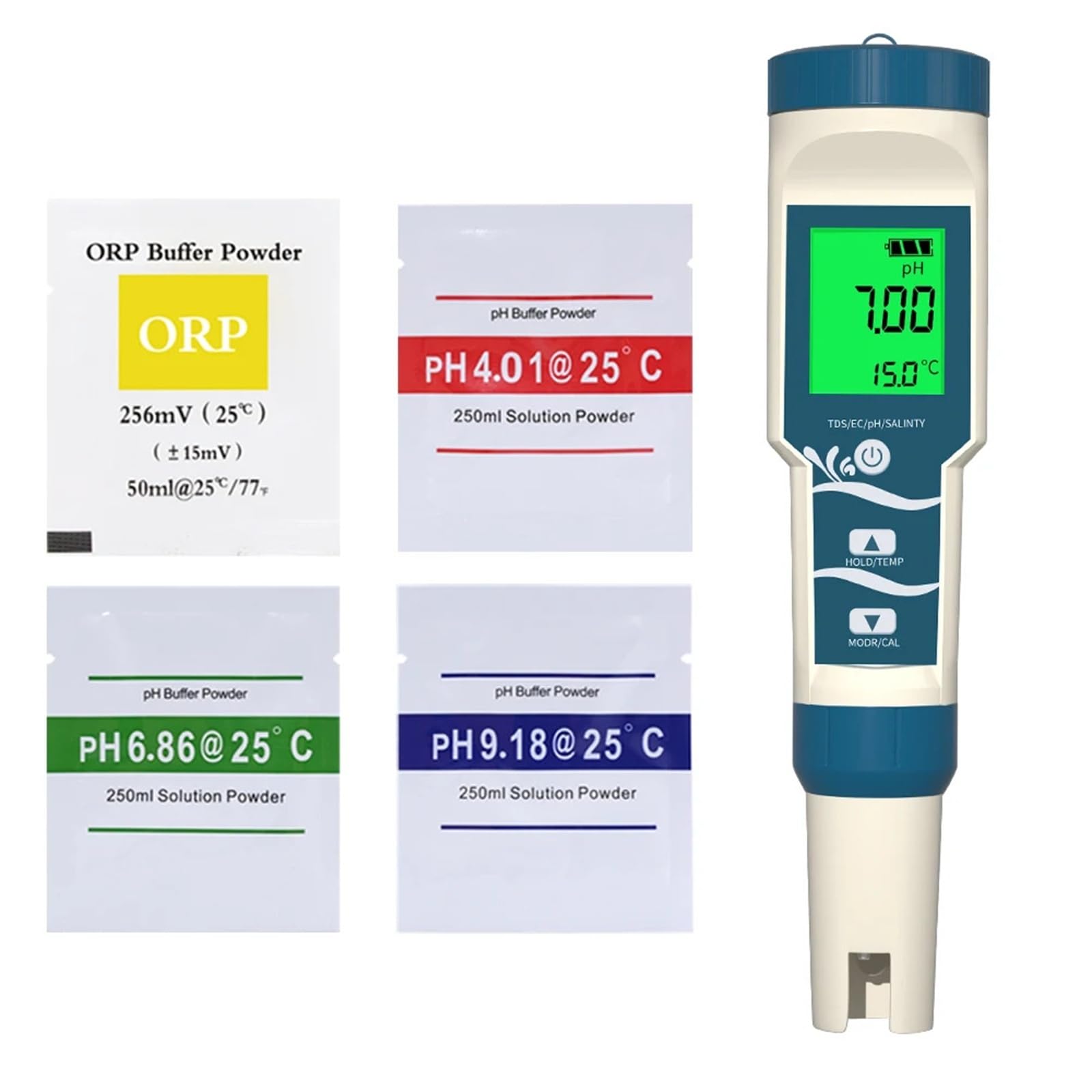 Digital pH Meter, Digital PH/ORP/Temp/H2 Water Ppb Ppm Meter with ATC 0.01 Resolution High Accuracy Hydrogen Tester for Drinking Water Pool