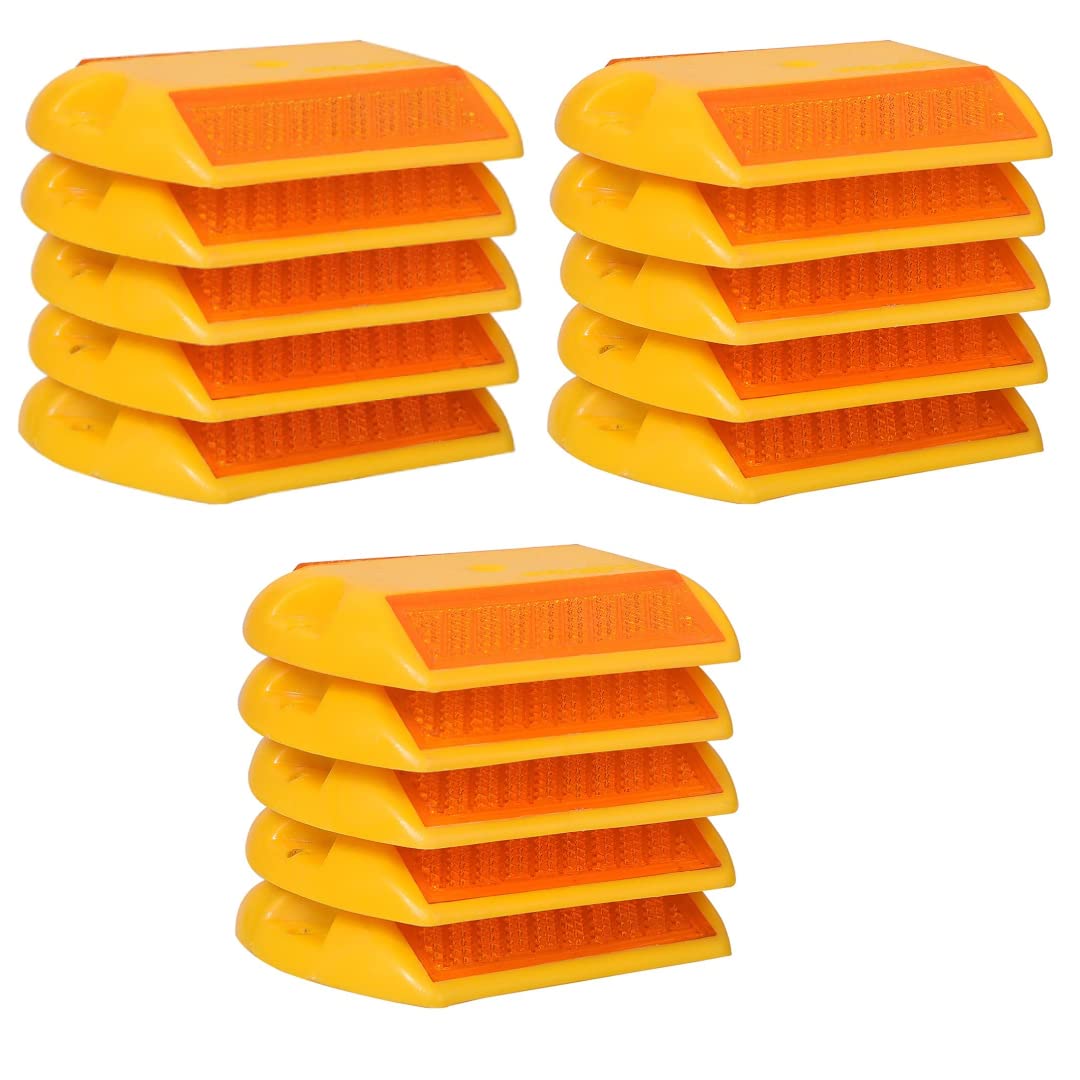 Social Pigeon Plastic Reflective Road Stud Reflector (Yellow, Set of 15) (B09QMM39NY) Amazon Price History, Amazon Price Tracker