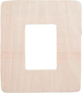Bulk Buy: Darice DIY Crafts Wood Cutout Rectangle Frame Shape 5 x 6 inches (24-Pack) 9171-94