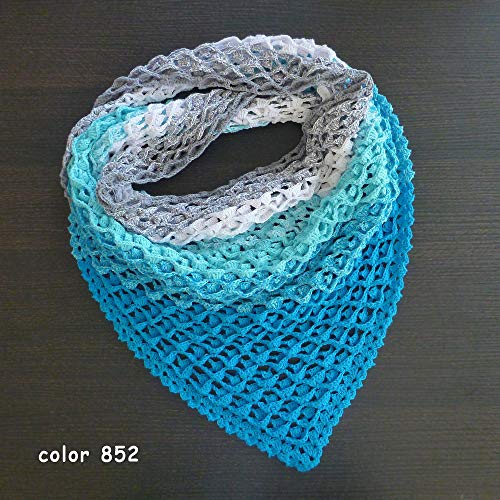 Cake Gradient Soft Cotton Yarn For Hand Knitting Crocheting Multicolor Summer Shawl Baby Blanket Color Changing 9.88 Uncia/984 Yards (801) #TOP2