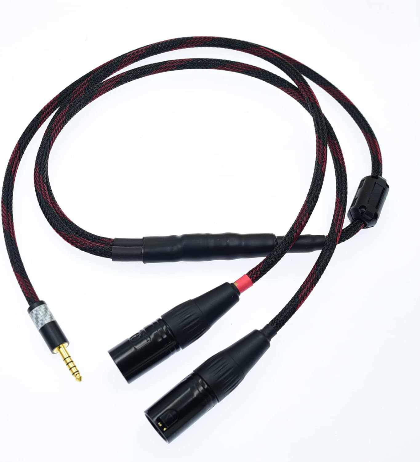 HiFi 4.4 Balance 4.4mm to 2 XLR Male 3 Pin Audio Cable with Magnetic Ring for Mp3 pha2a wm1a 1z zx300a DAC AMP (5m(16.5ft))