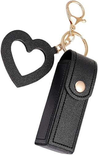 Miniatura 1 de Yurtziru Organizador de lápiz labial con espejo, soporte portátil para lápiz labial, bolsa de brillo de labios, estuche para lápices labiales para