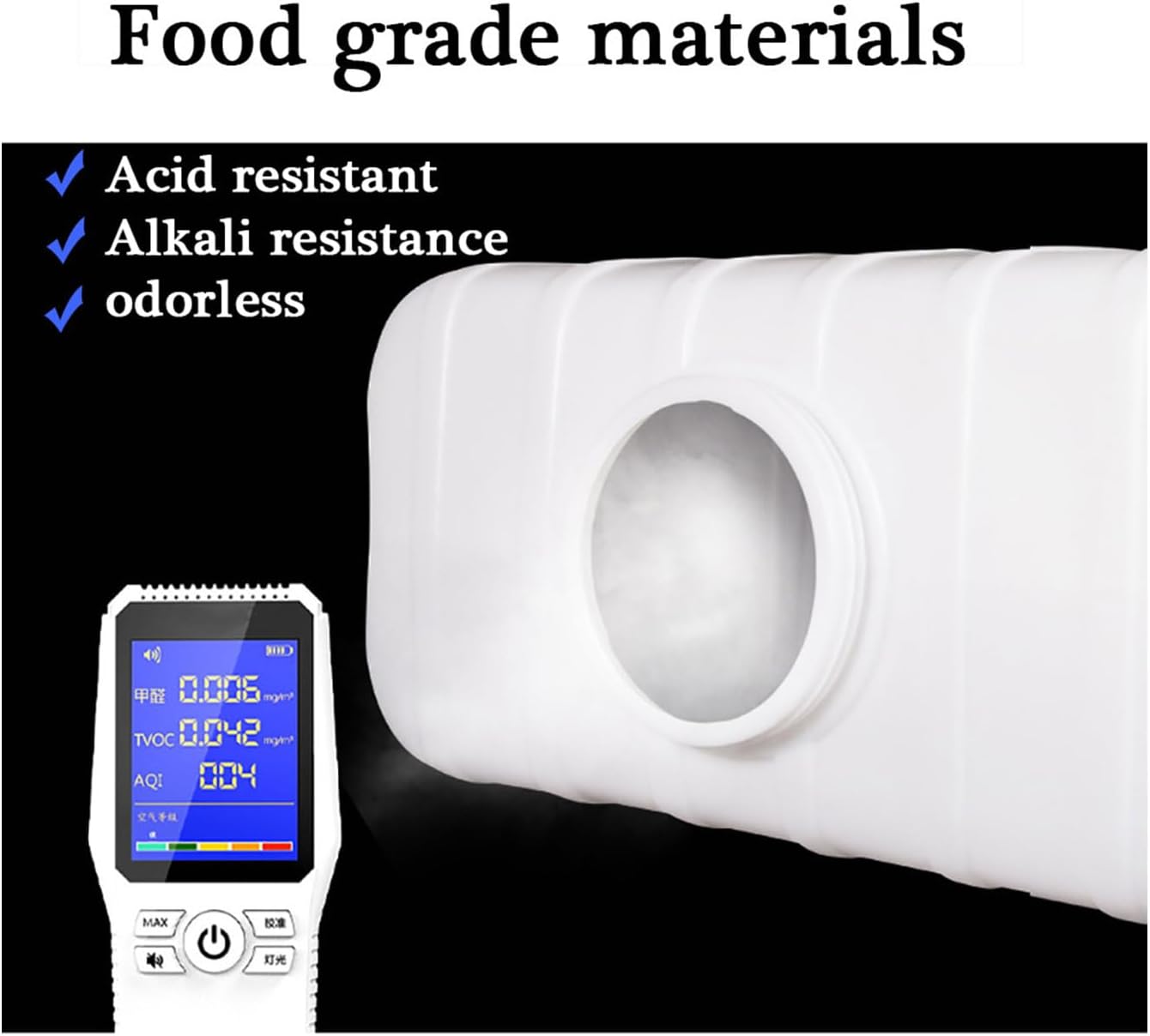 Water Tank Outdoor Travel Multifunctional 50L/80L/110L/200L Large White Food-grade Water Storage Container With Lid And Handle Portable Water Bucket Domestic Water Storage Tanks(Size:80L/21.13gallon)