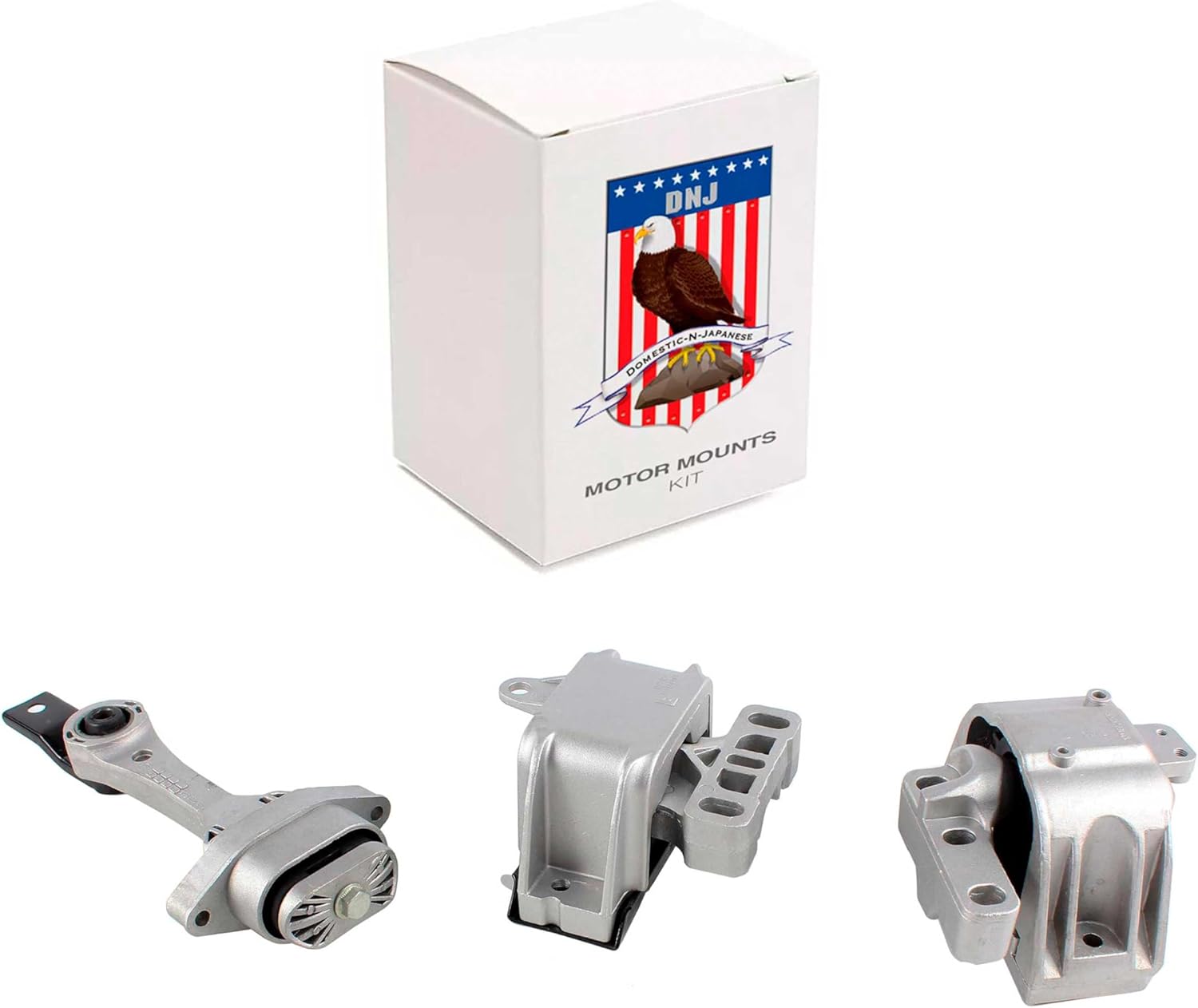 DNJ MMK1076 Motor Mount Kit for 1998-2006 Volkswagen Beetle Jetta Golf 1.8L 2.0L 3 PCS