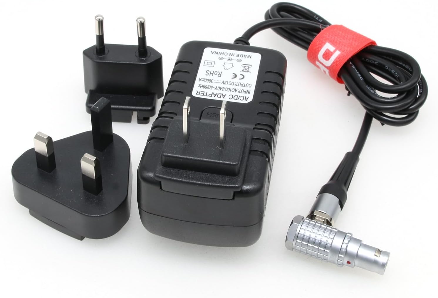 DRRI DJI Image Transmission High Bright Monitor AC Adapter 12V 3A Power Supply 6Pin Female Right Angle DC in