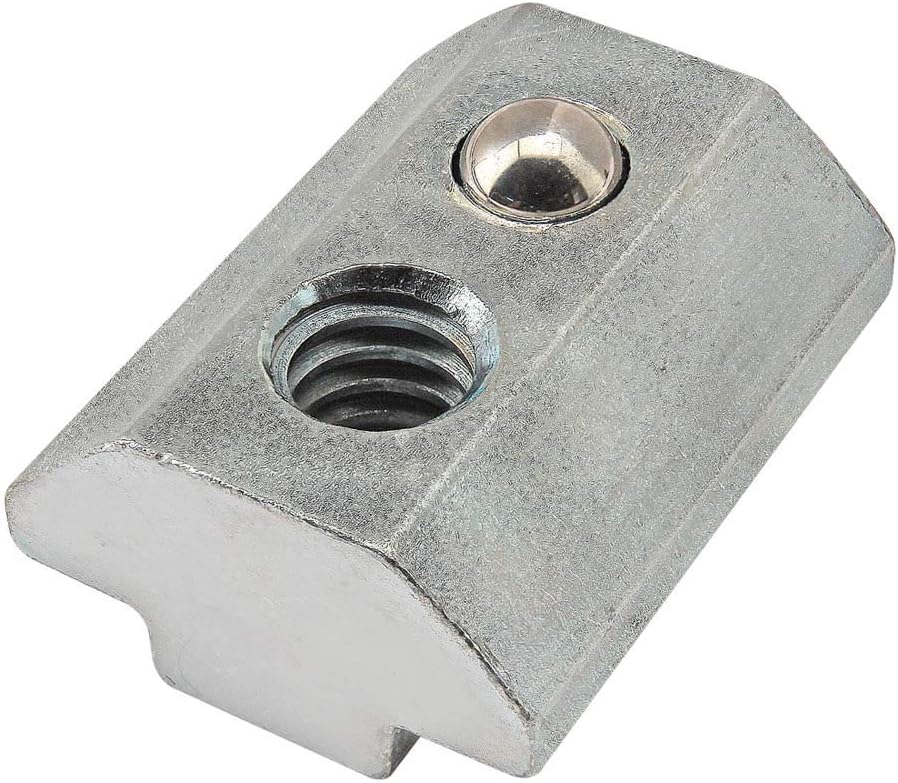 13054, 15 40 Series 1/4-20 Self Aligning Slide in T-Nut Ball Spring (10 Pack)