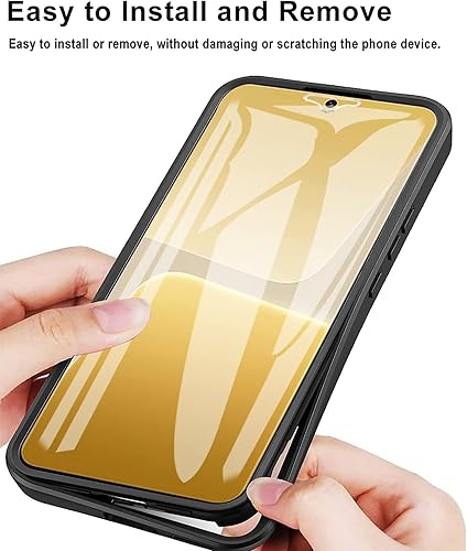 Miniatura 3 de Ysnzaq Funda transparente envolvente completa para Xiaomi Redmi 12C 6.71 ", cubierta de teléfono de protección de pantalla TPU suave con carga