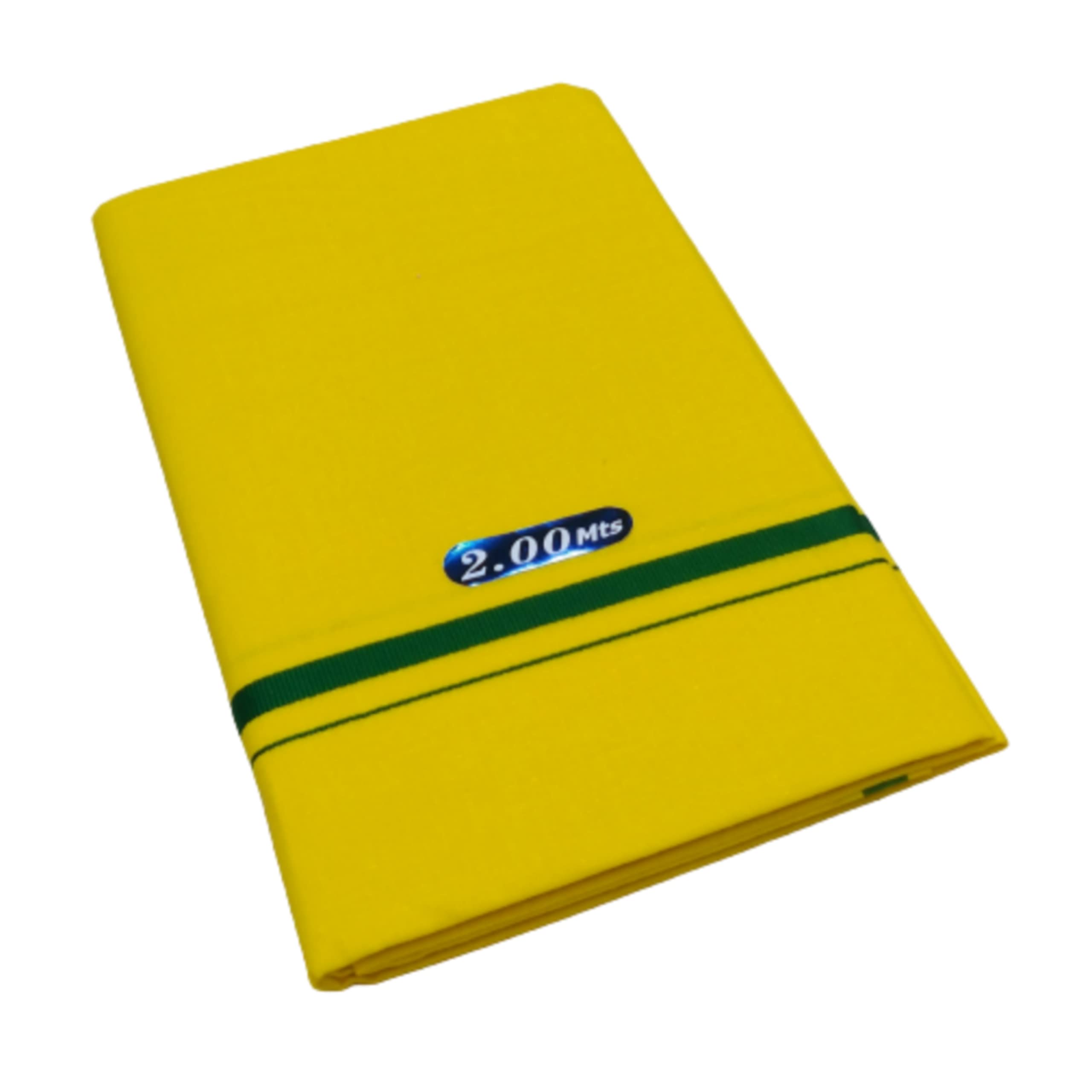 100% Cotton Popular Fine Quality Dhoti 2.00 Mts (Pack of 1 Piece) Yellow-image-12