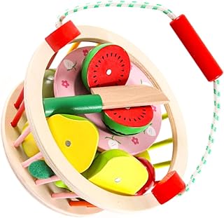 Toyvian 1 Conjunto Cecilia Brinquedos Para Crianças Meninos Brinquedos Educativos Para Crianças Brinquedos De Comida Para Crianças Jogo De Corte Educacional Brinquedos De Corte Para