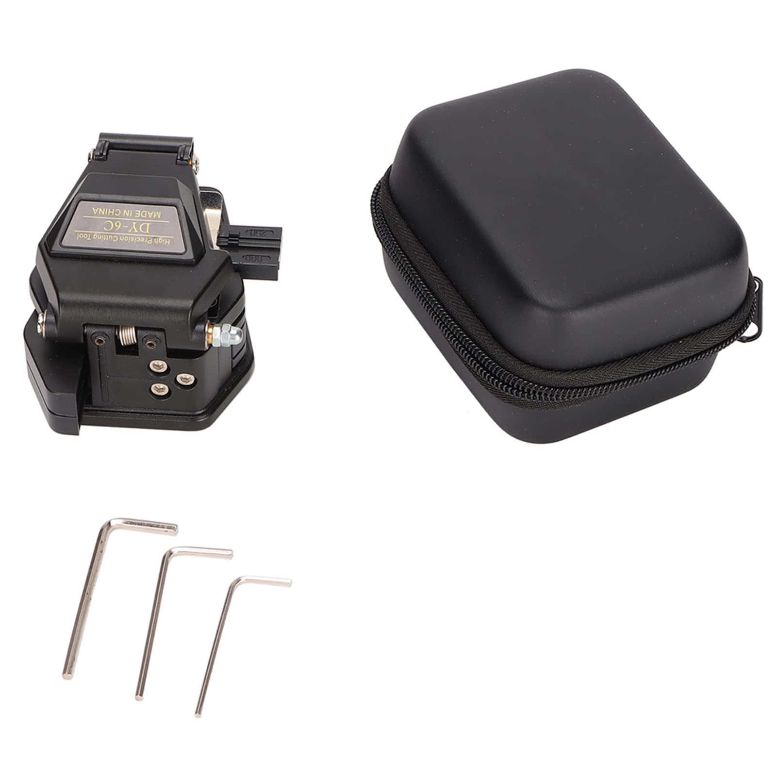 Cortador de fibra óptica de alta precisión con 16 escalas ajustables, cortador automático de rebote con hoja de acero de tungsteno, accesorio 3 en 1 para cables pigtail de 0,25 mm,