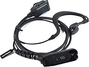 UAYESOK G-Shape Earpiece for Walkie Talkie Multi-Pin Security Police Radio Headset with PPT Mic for Motorola DP3400 DP3401 DP3600 DP3601 DP4400 DP4800 DP4801 Radio (1pcs)