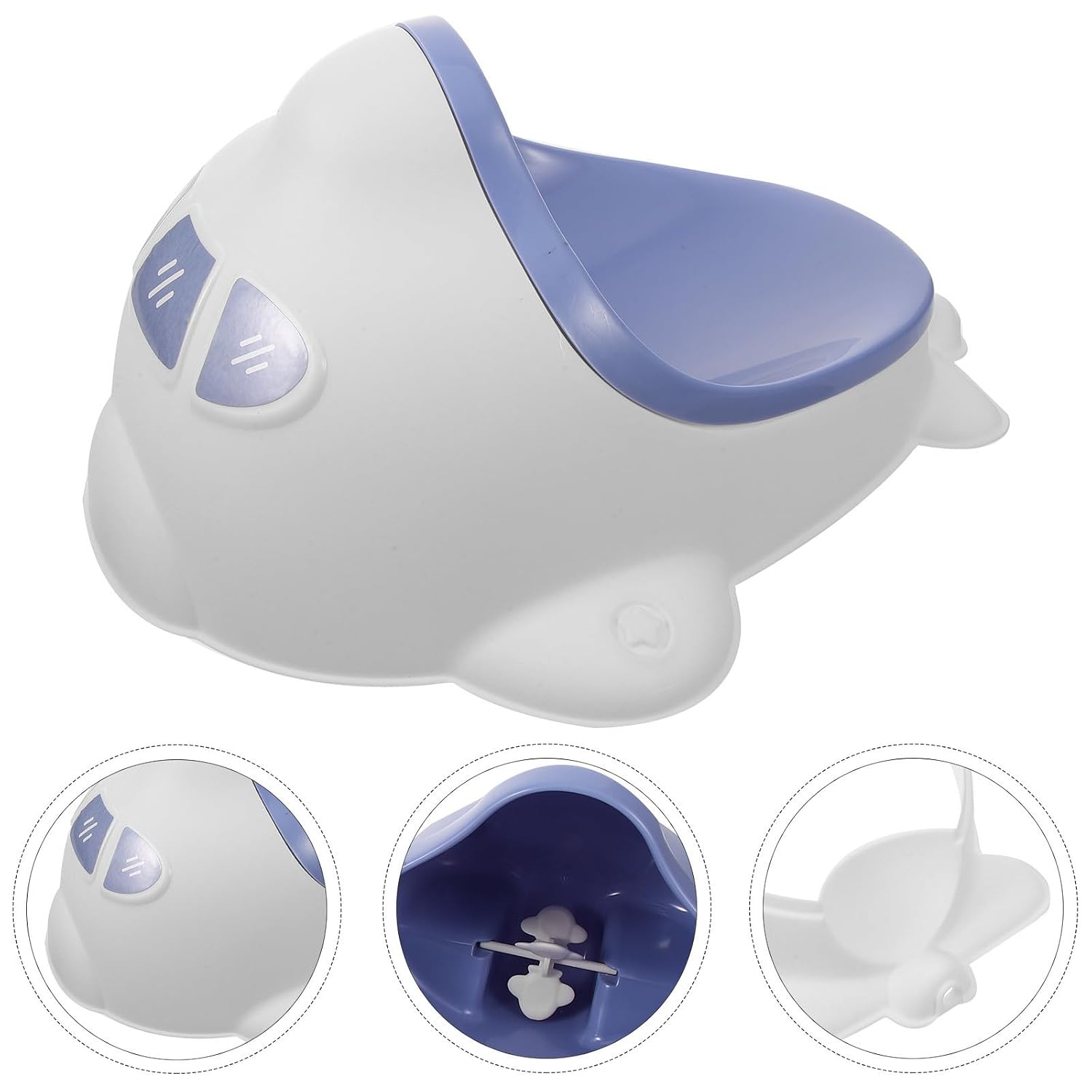 BESPORTBLE Wall Mounted Potty Training Urinal for Boys with Moderate Capacity, Plastic Material, Unique Shape, and Spill Prevention, for Bathroom Potty Training