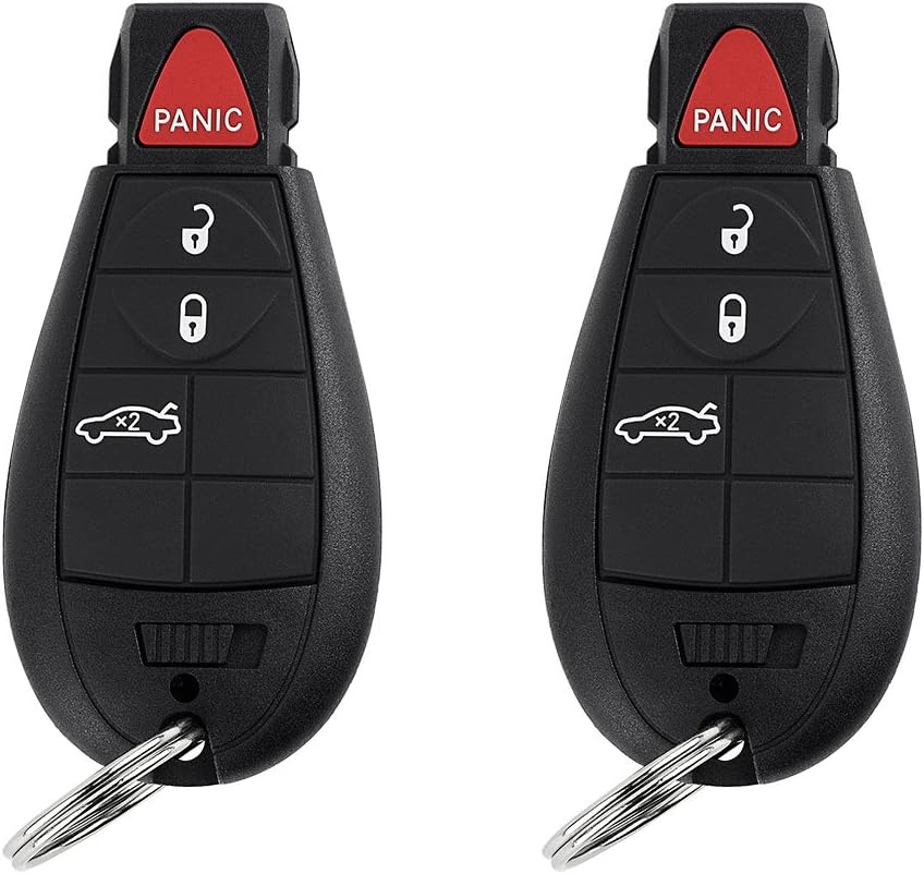 Key Fob Compatible for 2008-2010 Chrysler 300 2008-2014 Dodge Challenger 2008-2013 Dodge Charger,BestRemotes 4 Button Keyless Entry Remote Car Key Fob Replacement for M3N5WY783X IYZ-C01C