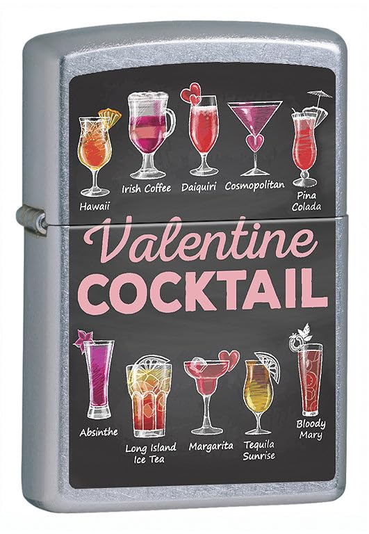 Zippo Valentine - Accendino da cocktail, edizione limitata, in argento 207