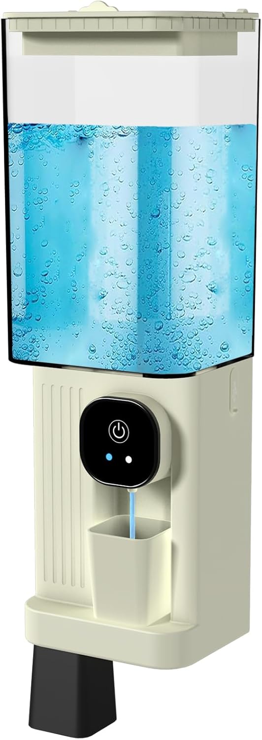Automatic Mouthwash Dispenser for Bathroom with Magnetic Cups, 23.67fl oz Mouthwash Dispenser - 2Dispensing Levels, Touchless Electric Mouth Wash Dispensers for Kids Adults, Bathroom Accessories