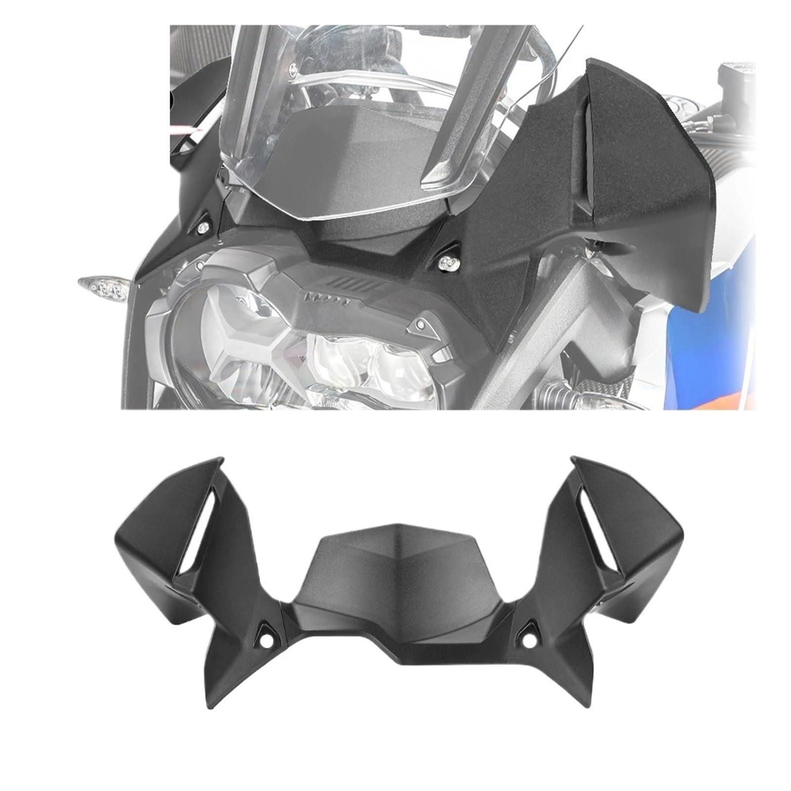 Motorrad-Cockpit-Panel-Verkleidungsabdeckung, kompatibel mit BMW R1250GS R1200GS LC/ADV R 1200GS 1200 GS Adventure 2014–2018(Black)