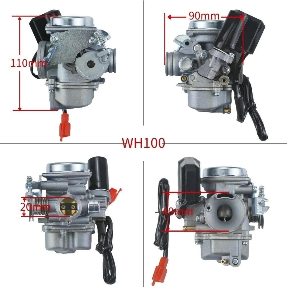 Carburatore Moto PD20J Per Wh100 CR100 GCC100 SPACY100 Piombo 100 100CC 4 Tempi Scooter ATV Carb