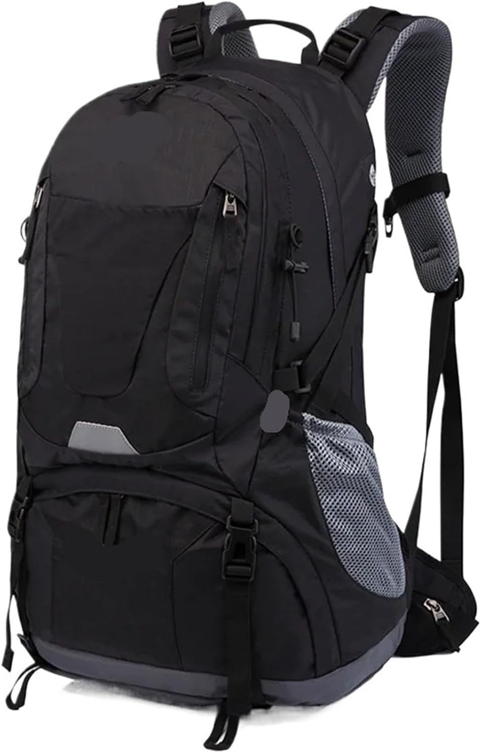 50L Breathable & Waterproof Outdoor Sports Backpack – Large Capacity For Mountaineering & Outdoor Adventures(Black with logo.)